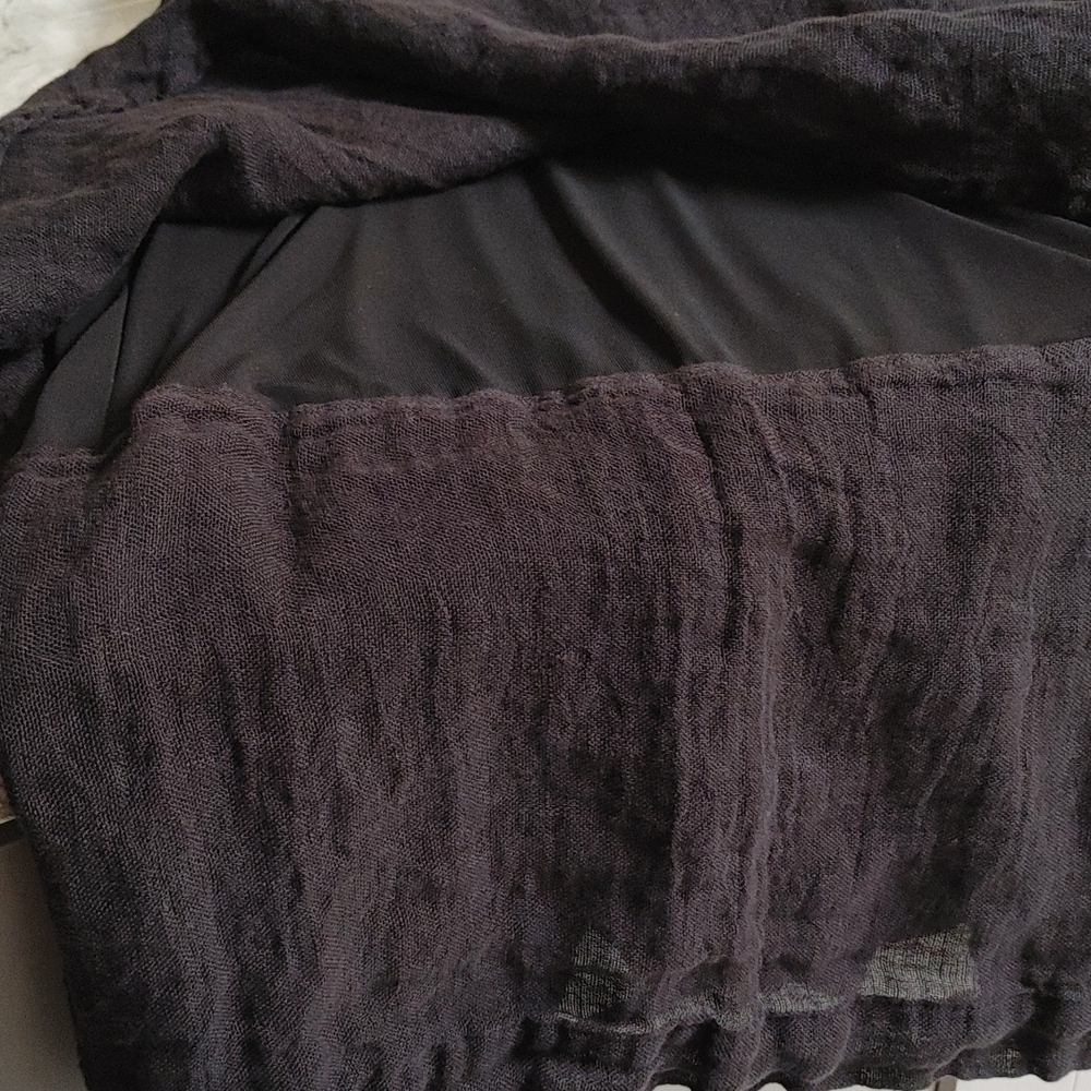 lili from Poland Black Gauze Layered Skirt S - Picture 12 of 16